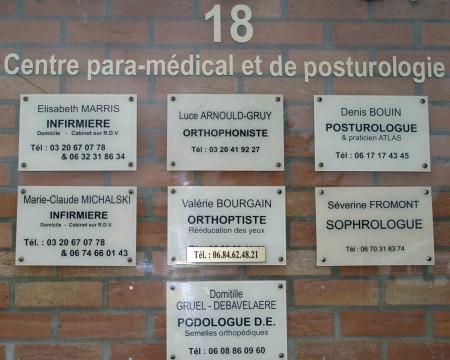 Les professionnels de santé du cabinet